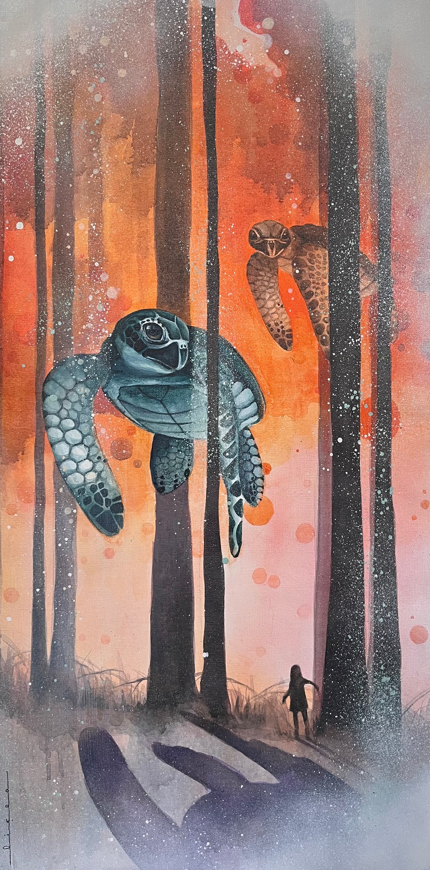 A l'orée du bois acrylique